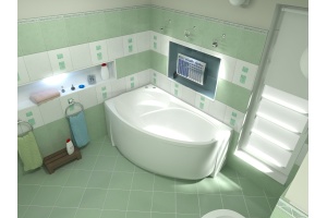 Акриловая ванна Bas Флорида 160x100 см L - 3