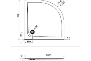 Поддон EXCELLENT Sense 100x100 - 2