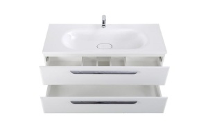 Тумба под раковину Cezares Eco-Cer 117х50 Bianco Opaco (ECO-CER-1200-2C-SO-BO) - 2