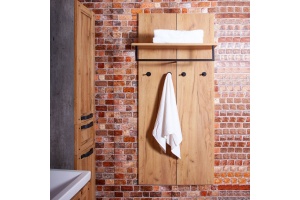 Полка Бриклаер Лофт 60 с крючками и полотенцедержателем