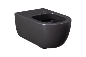 Унитаз подвесной Allen Brau Priority безободковый с сиденьем микролифт антрацит - 2