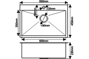 Мойка кухонная Melana D6545HG золото - 2