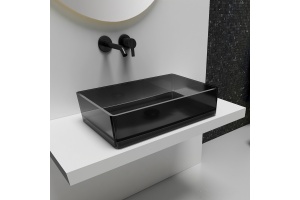 Раковина накладная ABBER Kristall 60 черный (AT2803Onyx)