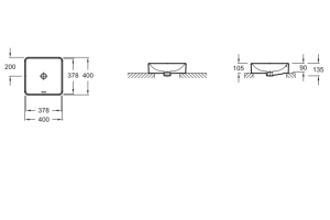Рукомойник Jacob Delafon Vox EVG102-MK4 кашемир - 3