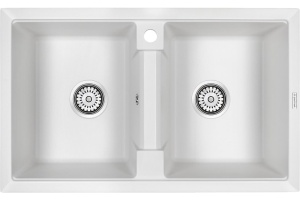 Мойка кухонная Paulmark Zwilling 81 белый матовый