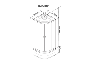 Душевая кабина Parly CM101 - 2