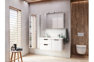 Тумба для комплекта Roca Etna 100 белый глянец - 2