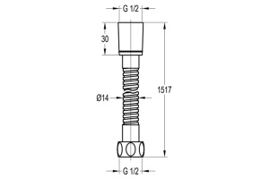Душевой шланг Swedbe Terracotta Art 150 бронза (2535) - 2