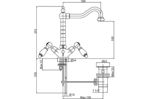 Смеситель Cezares First FIRST-LS2-03/24-Bi для раковины - 2