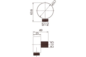 Шланговое подключение Iddis Built-in Shower Accessories 004BL00i62 черное - 3