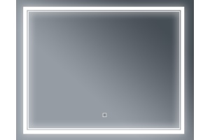 Зеркало Бриклаер Эстель-2 100 с подсветкой, сенсор на зеркале