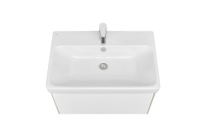 Тумба с раковиной Aquaton Асти 70 белый-светлое дерево - 2