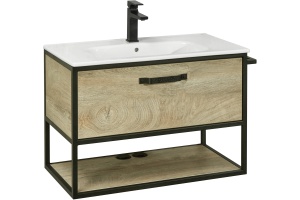 Тумба под раковину Aquaton Лофт Фабрик 80 светлое дерево - 2