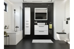 Смеситель для ванны с душем STWORKI by Damixa Хельсинки HFHS10030 черный, настенный, латунь, однорычажный, с душевым гарнитуром - 2