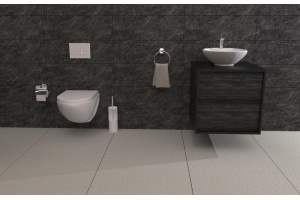 Кнопка смыва Berges Wasserhaus Novum L1 белый, глянец - 3