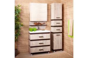 Мебель для ванной Бриклаер Техас 60 дуб кантри, венге