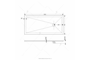 Поддон для душа RGW Stone Tray ST-0157W 150х70 с сифоном - 2