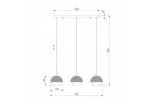 Подвесной светильник Eurosvet Nocciola 50106/3 античная бронза/черный - 3