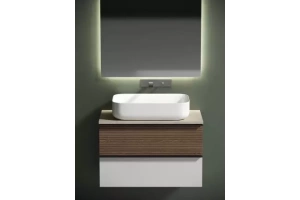 Столешница для ванной комнаты Sancos 100х46 бежевая - 2