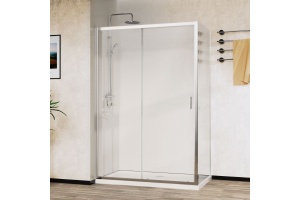 Душевой уголок Vincea City 120х90 профиль хром стекло прозрачное