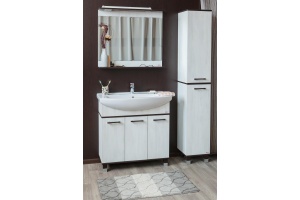 Тумба с раковиной Sanflor Толедо 85 венге, северное дерево светлое - 2