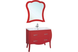 Зеркало Bellezza Грация 90 красное - 2