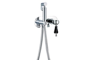 Гигиенический душ Boheme Brillante хром глянцевый с черным Swarovsky