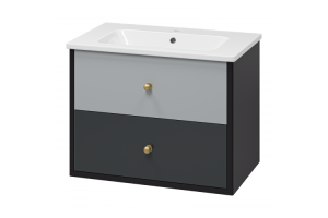 Тумба под раковину Brevita Кристиан 80х57 серый (Кри-06080-01-012Я) - 2