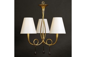 Подвесная люстра Mantra Paola Painted Gold 3542