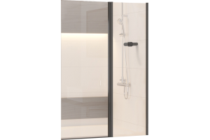 Шторка на ванну RGW Screens SC-11 B 100х140, профиль черный - 2