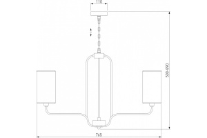 Подвесная люстра Eurosvet Purezza 60128/6 золото - 3