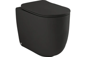 Унитаз приставной Kerasan Nolita черный матовый (531831)