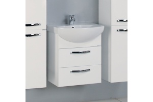 Тумба с раковиной подвесная Aquaton Ария М 50 белый - 2