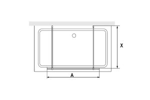 Душевая перегородка Rgw Walk in 120x200 чёрный стекло прозрачное - 2