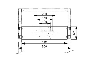 Монтажная пластина для фитингов для установки в модуль - 2