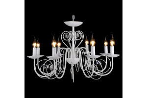 Подвесная люстра Eurosvet Tomas 60018/8 белый с золотом