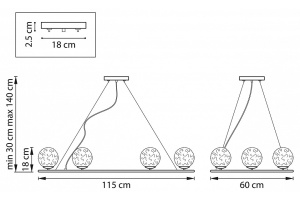 Подвесная люстра Lightstar Bari 815263 - 3