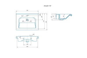 Раковина мебельная Санта Kirovit Леонардо 70 белый - 3