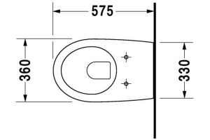 Унитаз подвесной Duravit Architec с крышкой, белый (25460900641) - 3