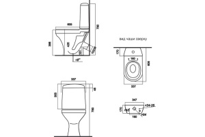 Унитаз-компакт Sanita Аттика эконом - 3