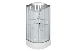 Душевая кабина Deto L 90х90 с гидромассажем, хром (L590GM) - 2