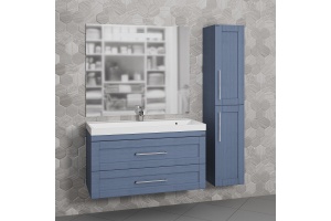 Тумба с раковиной Санта Венера 100 синий - 2