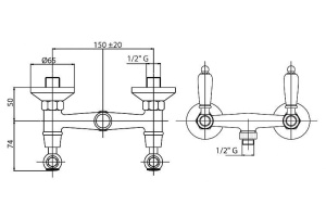 Смеситель Cezares First FIRST-D-01-Bi для душа - 2