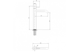 Смеситель для раковины Abber Wasser Kreis хром - 3