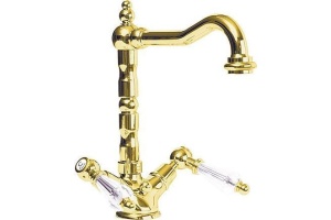 Смеситель для раковины Cezares Diamond золото (DIAMOND-LS2-03/24-Sw)