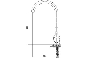 Смеситель для кухни GPD Felis хром - 2