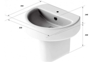 Полупьедестал Sanita luxe Best luxe белый - 3