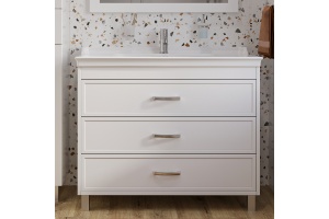 Тумба с раковиной STWORKI Хальмстад 100 белая