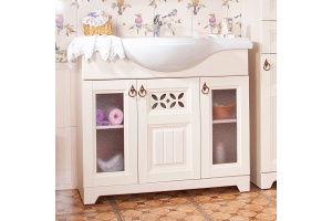 Тумба для комплекта Бриклаер Кантри 105 бежевый дуб