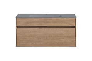 Тумба под раковину Vincea Luka 100 1 ящик светлое дерево - 3